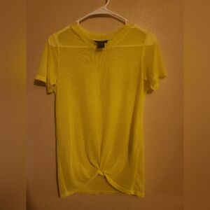 Yellow See Thru Shirt